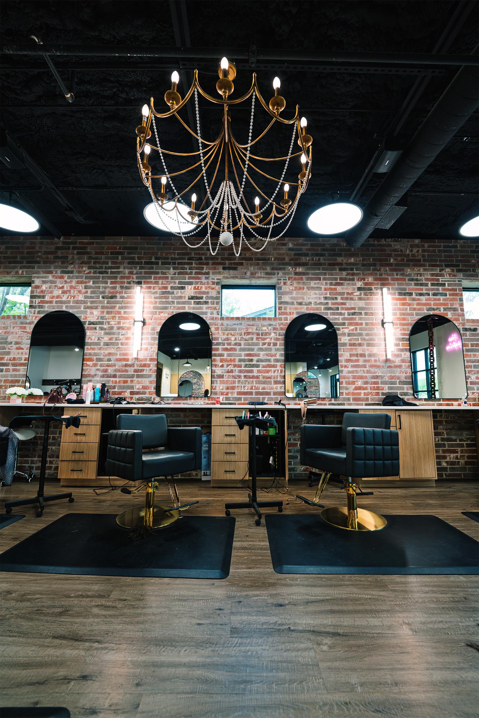 Salon tenant finish-out interior design Burleson Fort Worth Texas