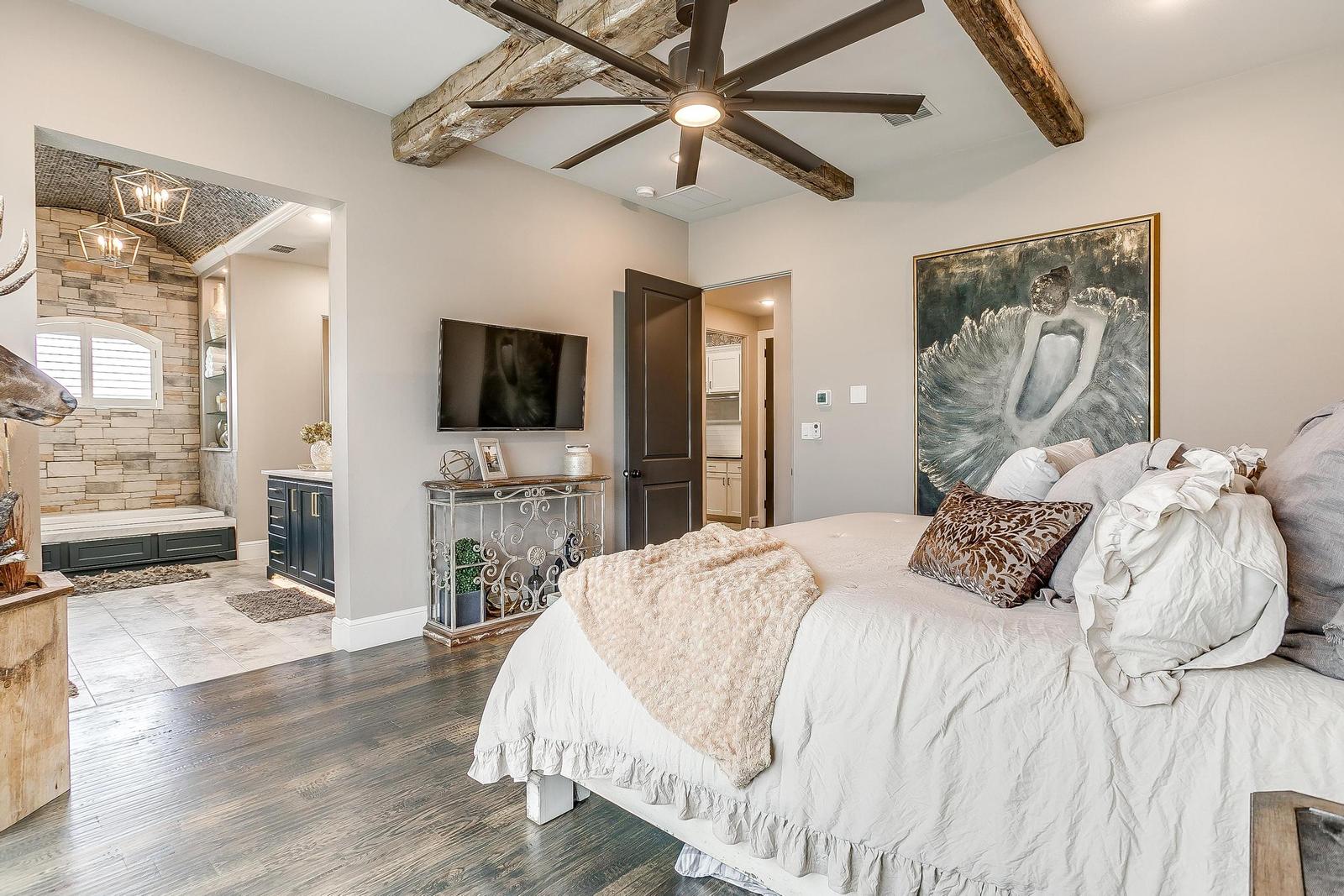 Master bedroom custom home Burleson