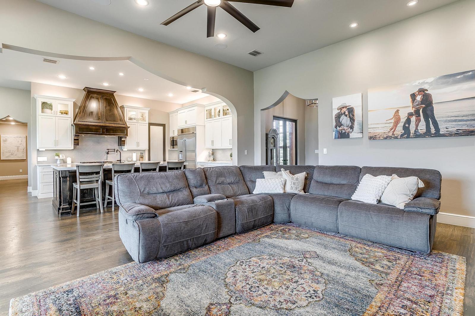 Open living room