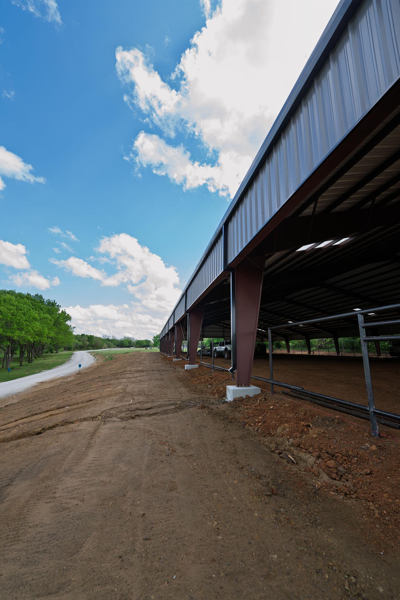 Metal building shop garage integration Burleson Texas